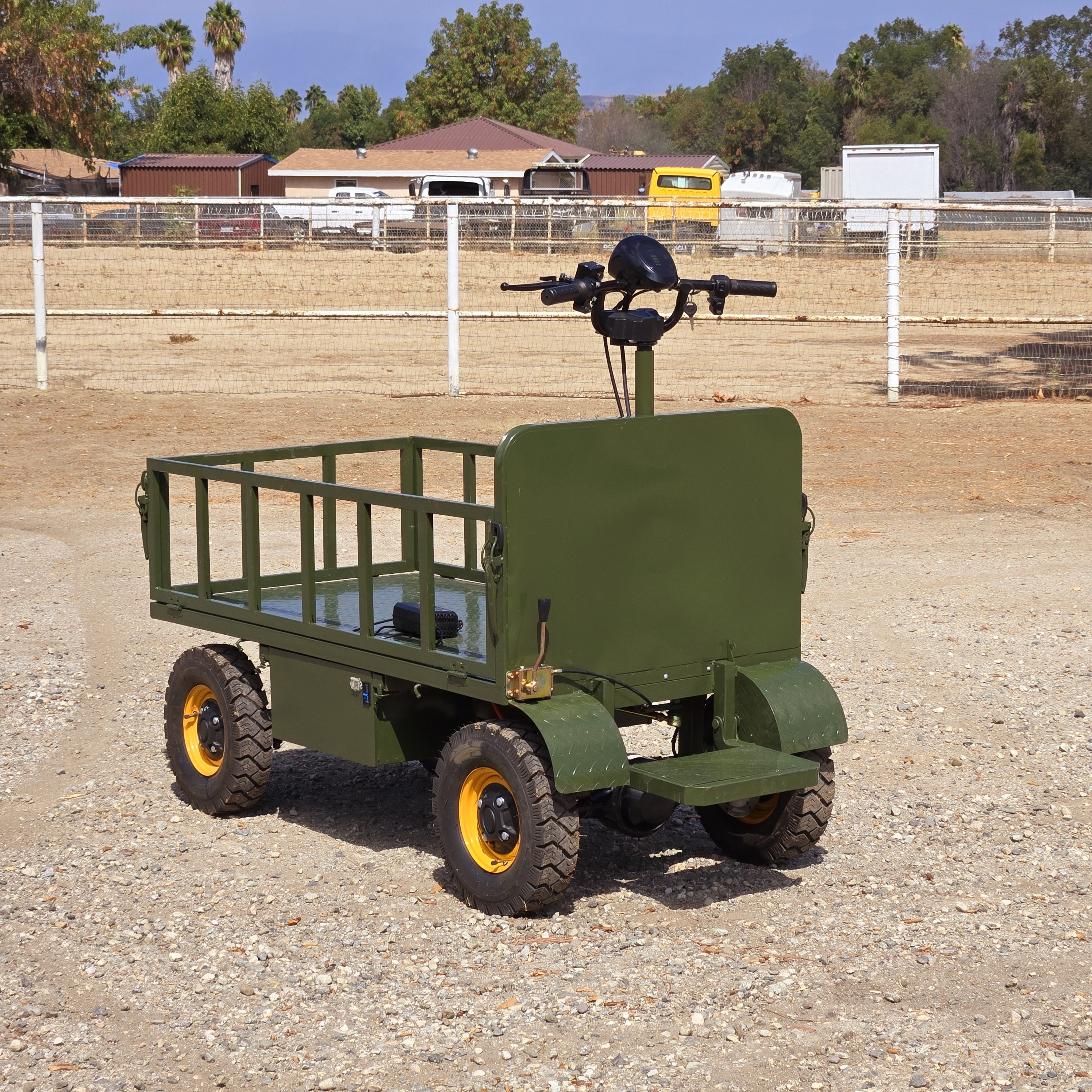 Electric farms, warehouses, street vendor carts