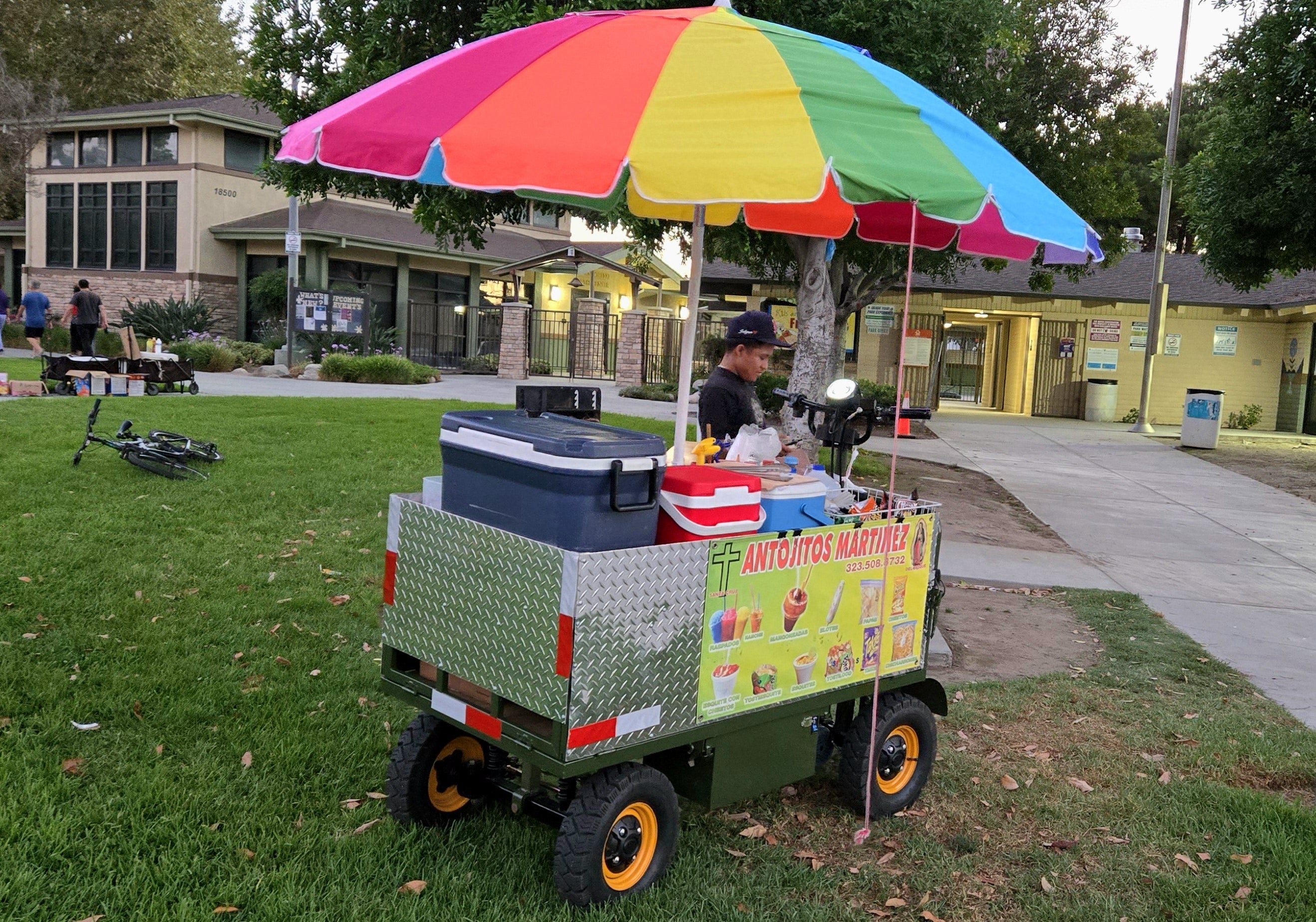 Electric farms, warehouses, street vendor carts