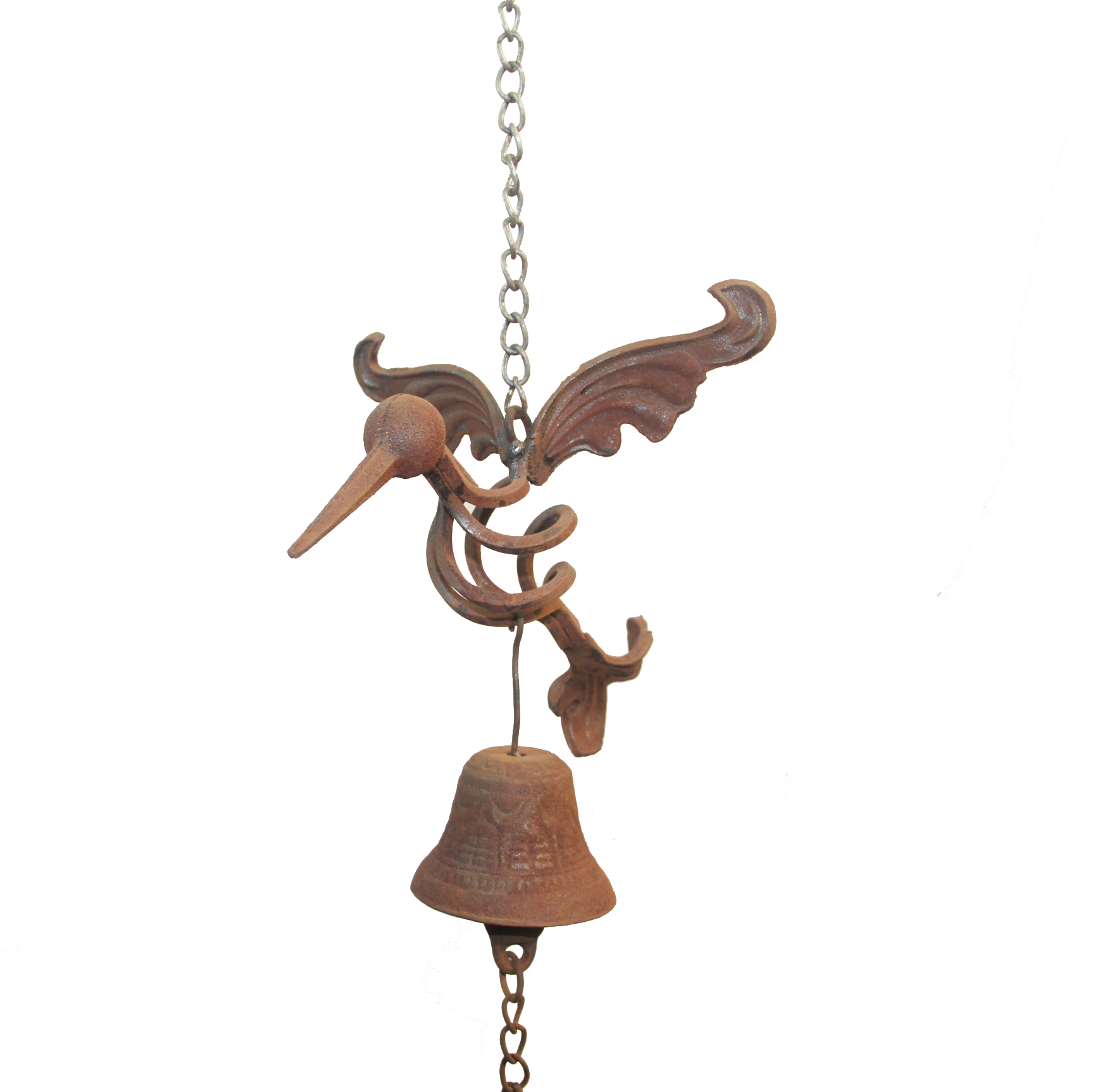 W3561Bell Hanging bell with hummingbird - Set of 5