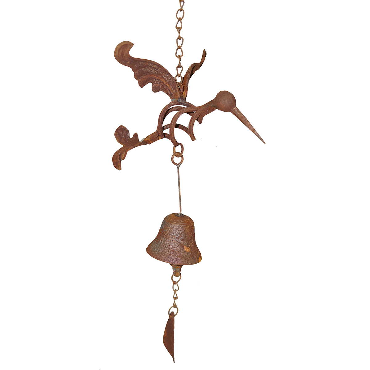 W3561Bell Hanging bell with hummingbird - Set of 5