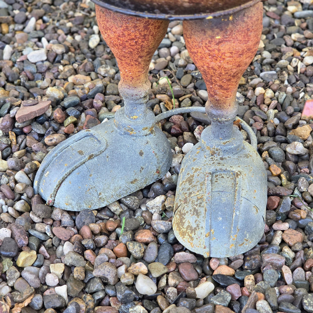 Whimsical Metal Robot Sculptures, Rustic Garden & Patio Decor, Unique Gift for Robot Lovers