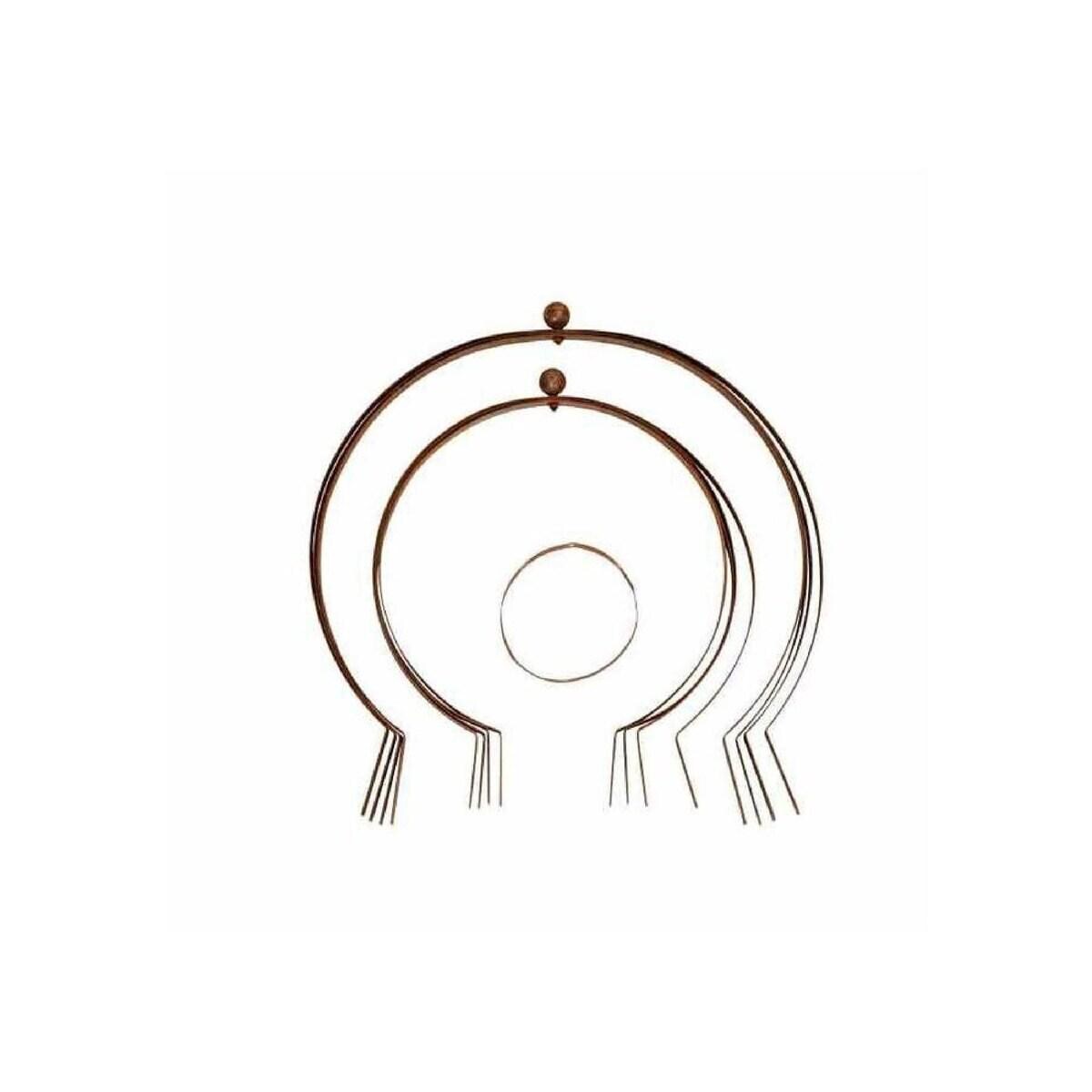 Rust Metal Topiary Ball Frames – Garden Sphere Planter Decor Set