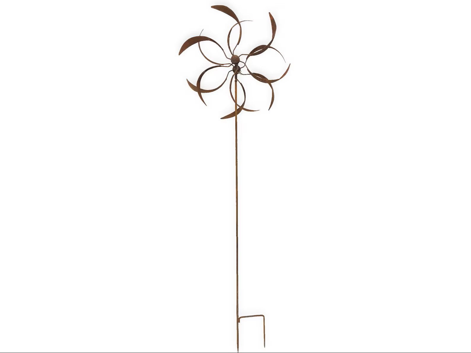 Rustic Metal Wind Spinner: Kinetic Garden Art, Patio Decor
