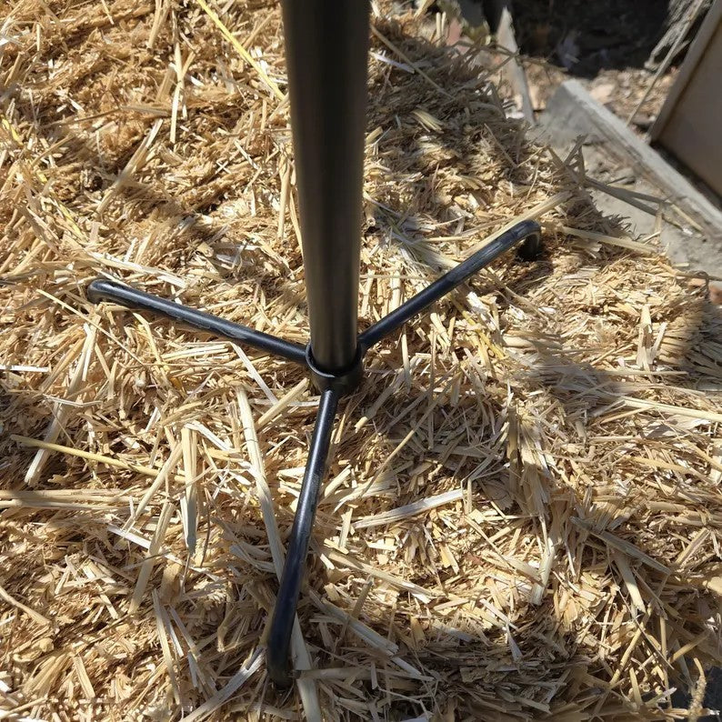 95“ Tall Patriotic Metal Wind Spinner USA Flag Windmill Garden Yarn Decoration