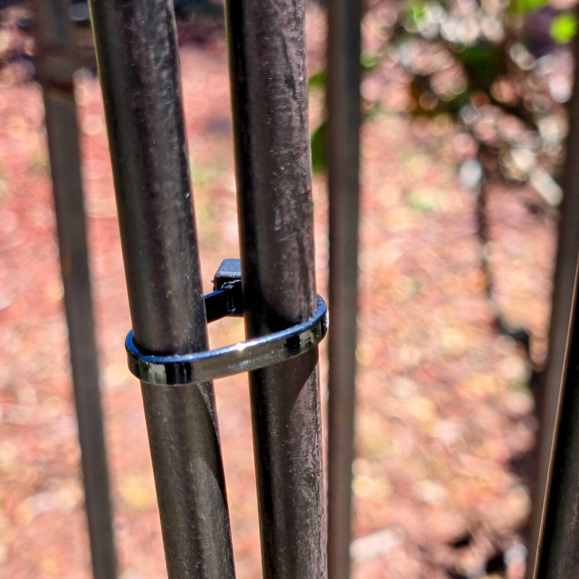 Rustic 12ft Garden Stake with Three Swaying Cardinal Birds - Large Outdoor Yard