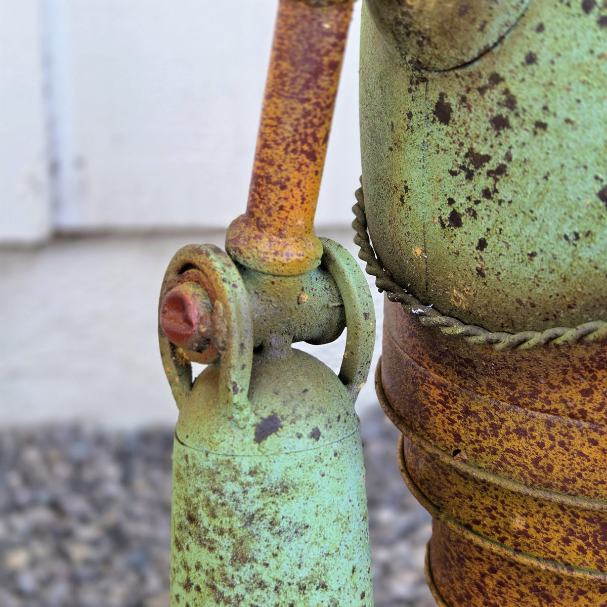 Whimsical Metal Robot Sculptures, Rustic Garden & Patio Decor, Unique Gift for Robot Lovers