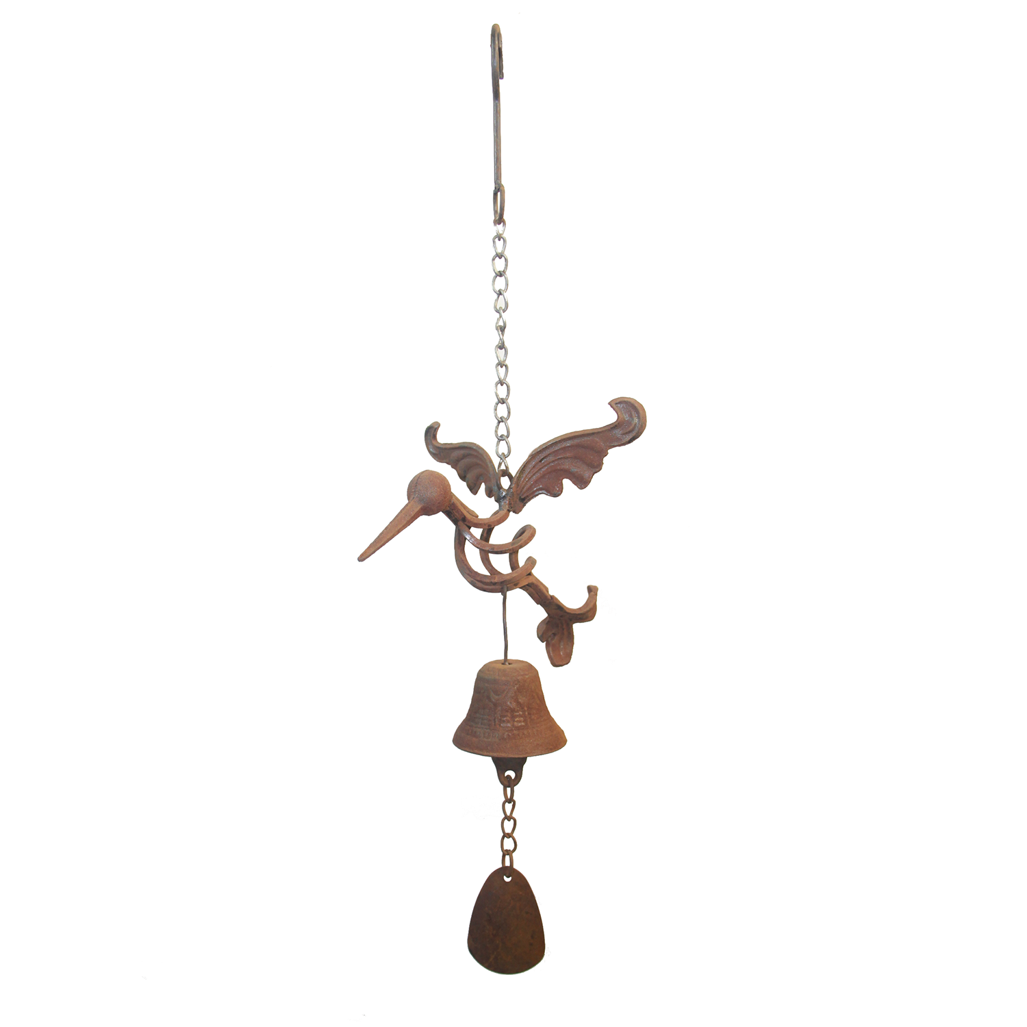 W3561Bell Hanging bell with hummingbird - Set of 5