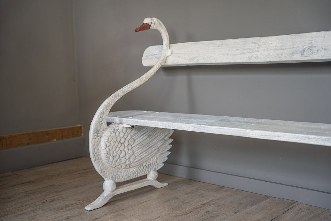 Pre-order Vintage French Garden Swan Bench