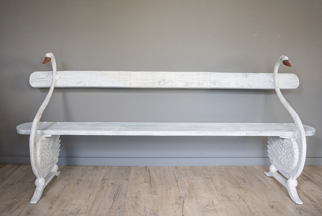 Pre-order Vintage French Garden Swan Bench