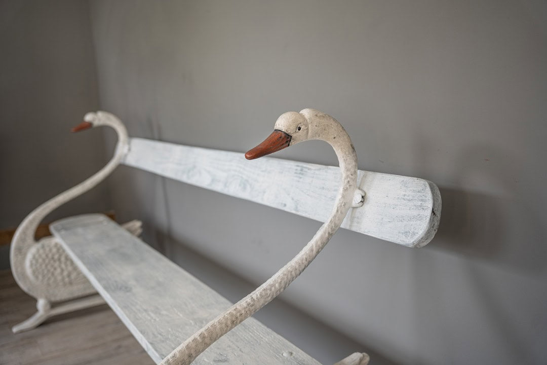 Pre-order Vintage French Garden Swan Bench