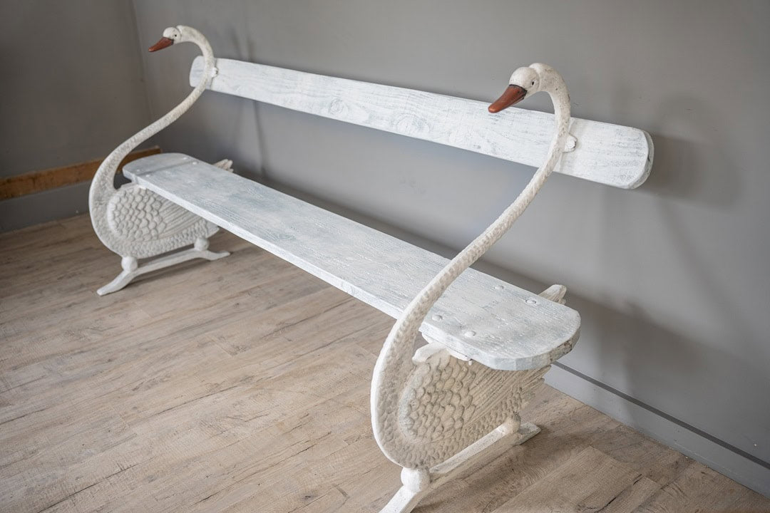 Pre-order Vintage French Garden Swan Bench