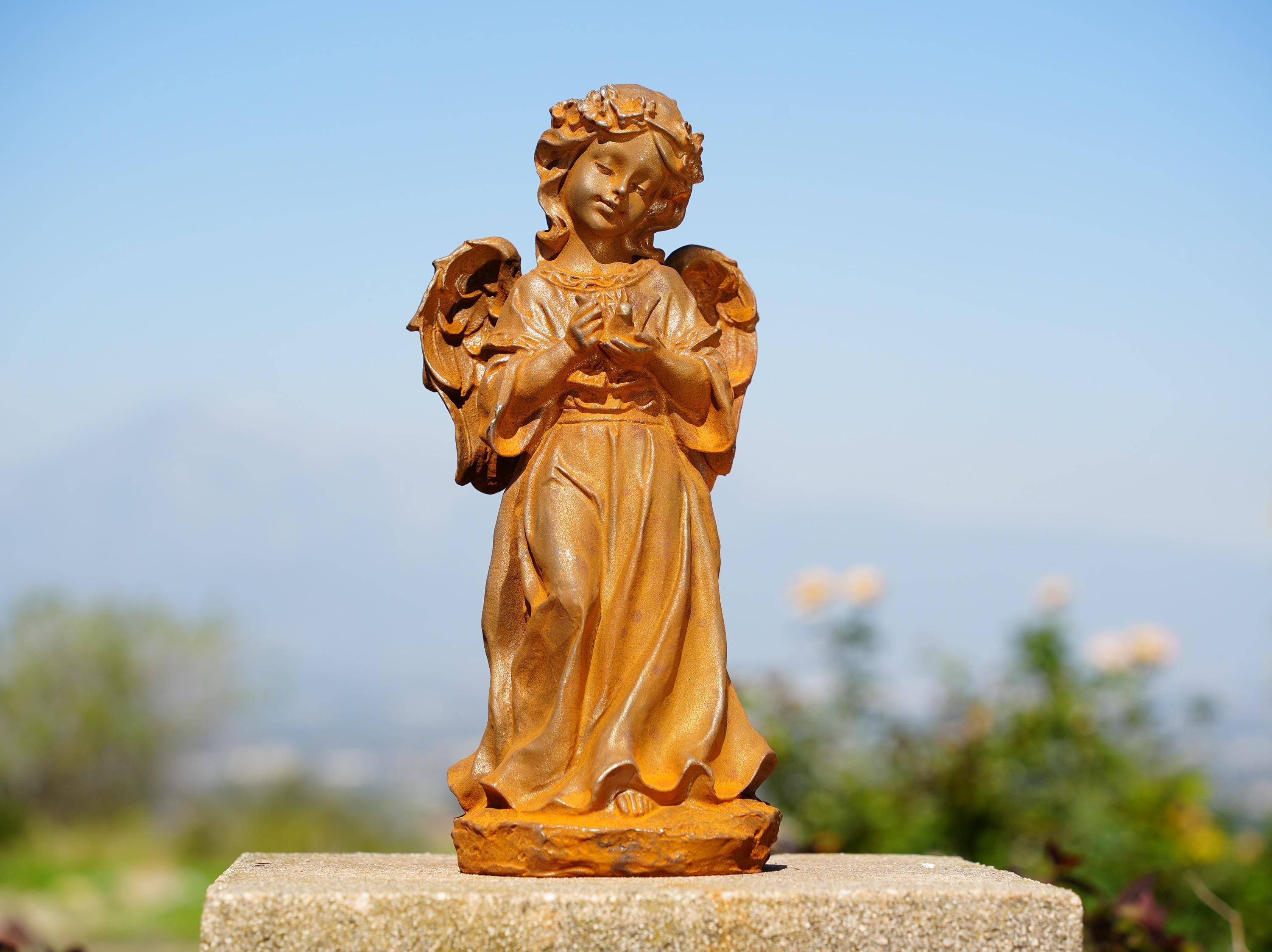 Cast Iron Angel  Garden Statues