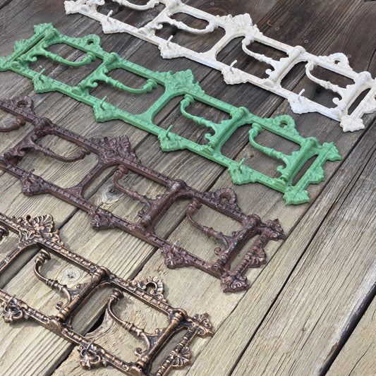 Cast Iron Vintage Folding Coat Hook Rack