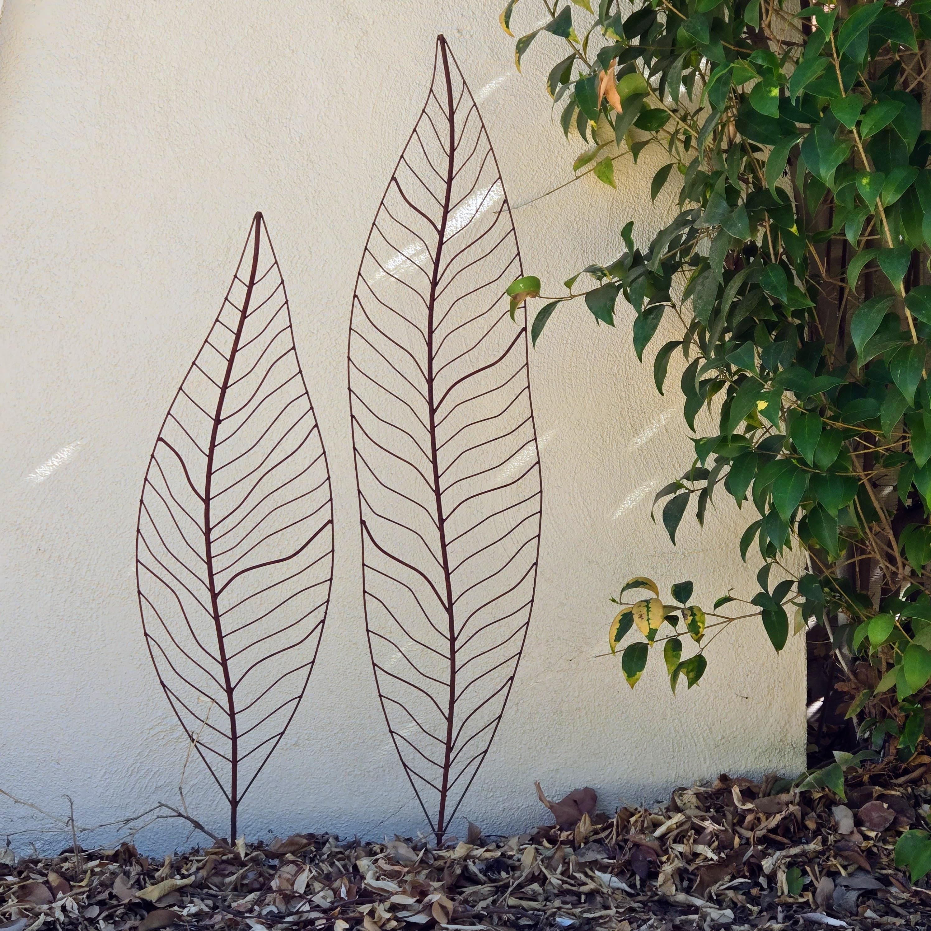 Vintage Metal Leaves Garden Decoration