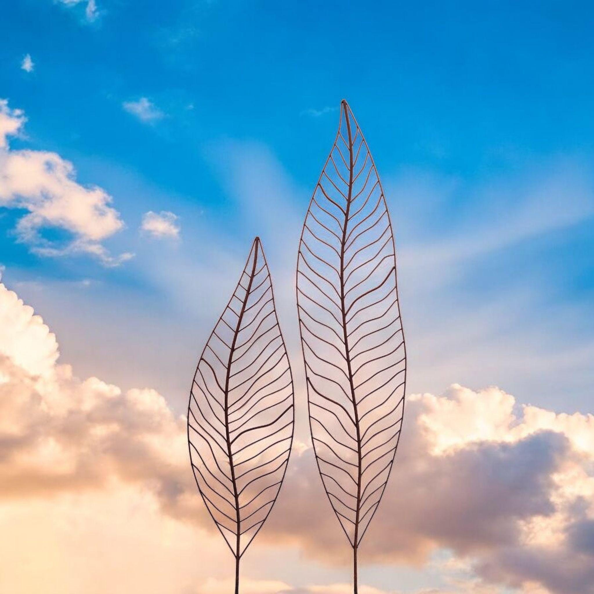 Vintage Metal Leaves Garden Decoration
