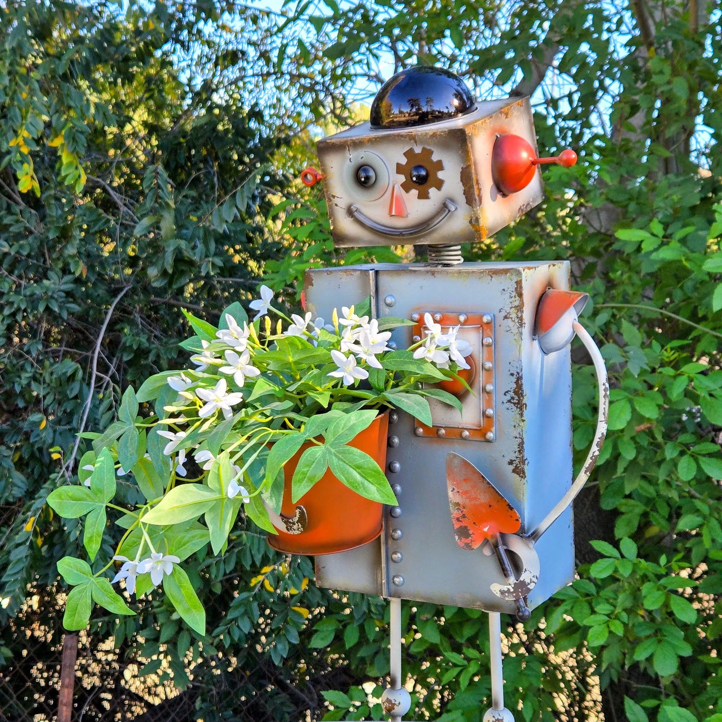 Solar Light Robot Planter