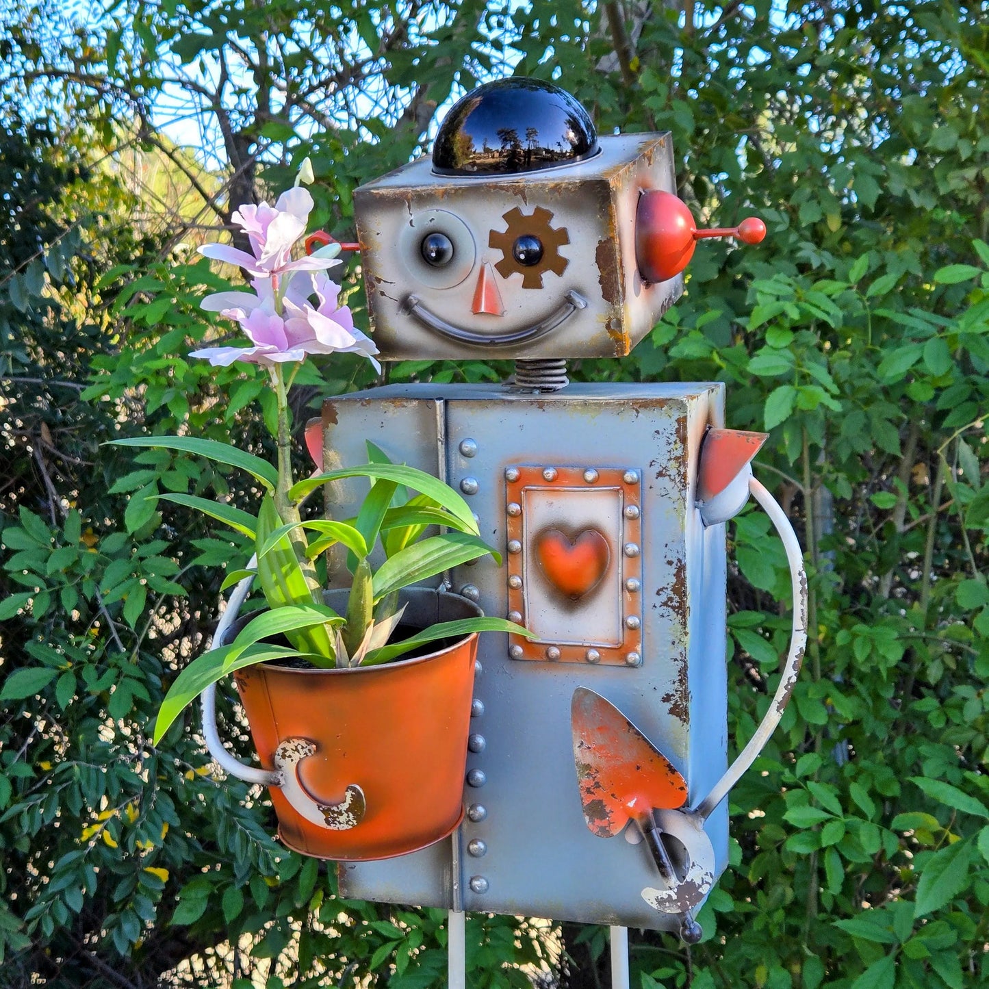 Solar Light Robot Planter