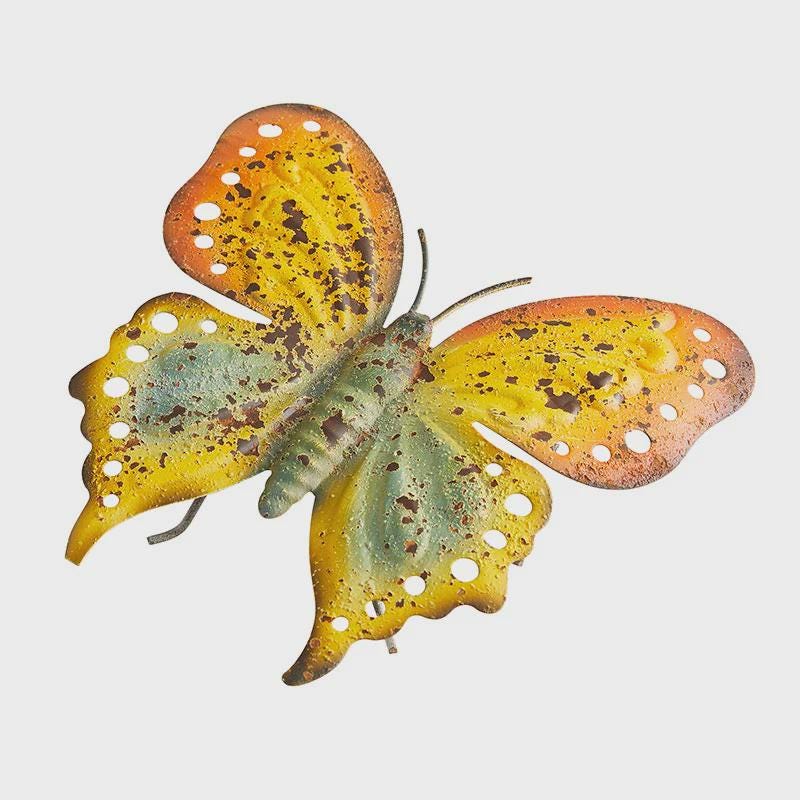 Rustic Metal Butterfly for Wall Hanging or Tabletop, Set of 2