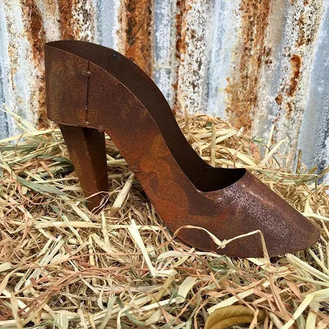 Metal High Heel Planter