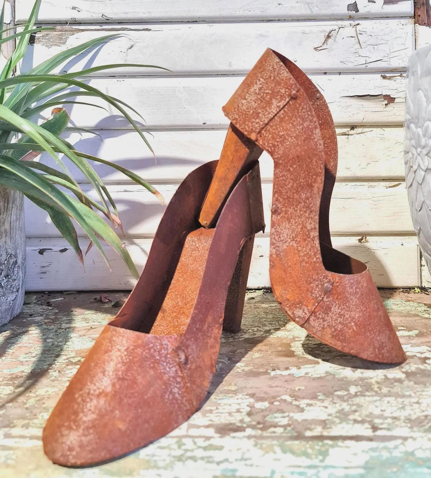 Metal High Heel Planter