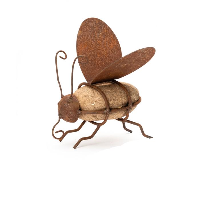 Rustic Metal Garden Animal Sculptures – Bee, Frog, Snail, Spider Yard Art