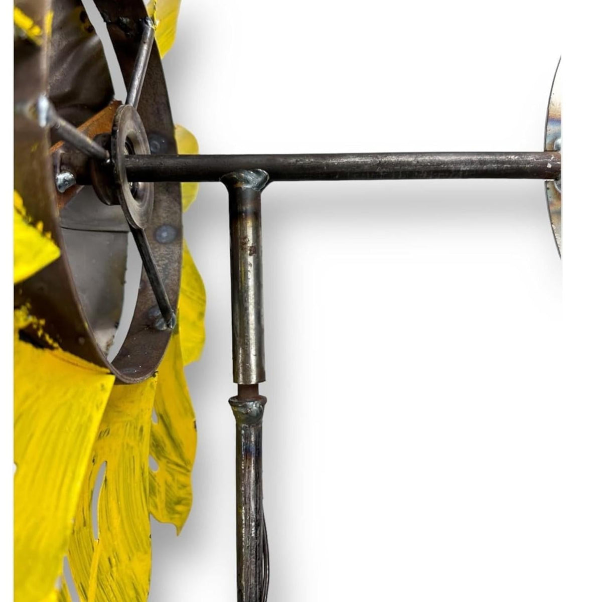 Metal Sunflower kinetic Wind Spinner Garden Stake – Rustic Yard Art Rotating Wheel Farmhouse Decor