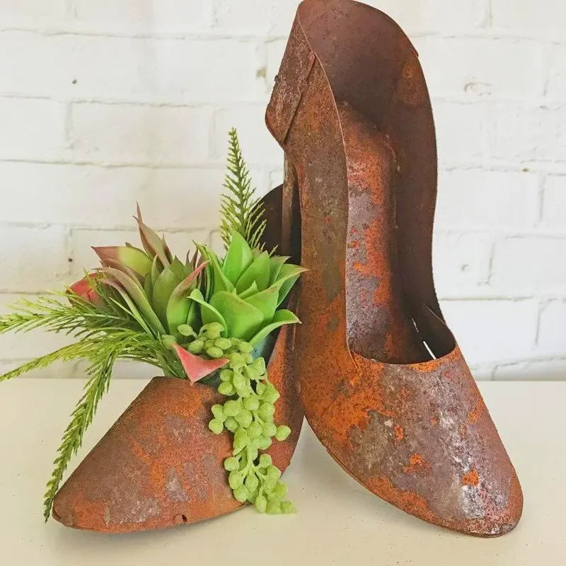 Metal High Heel Planter