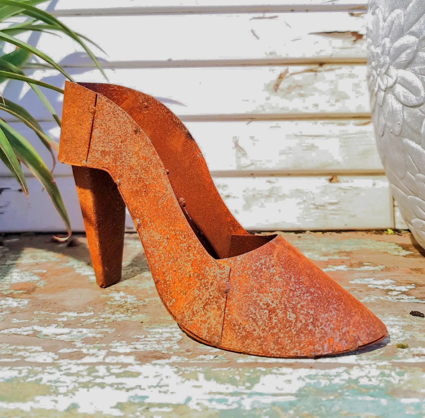 Metal High Heel Planter