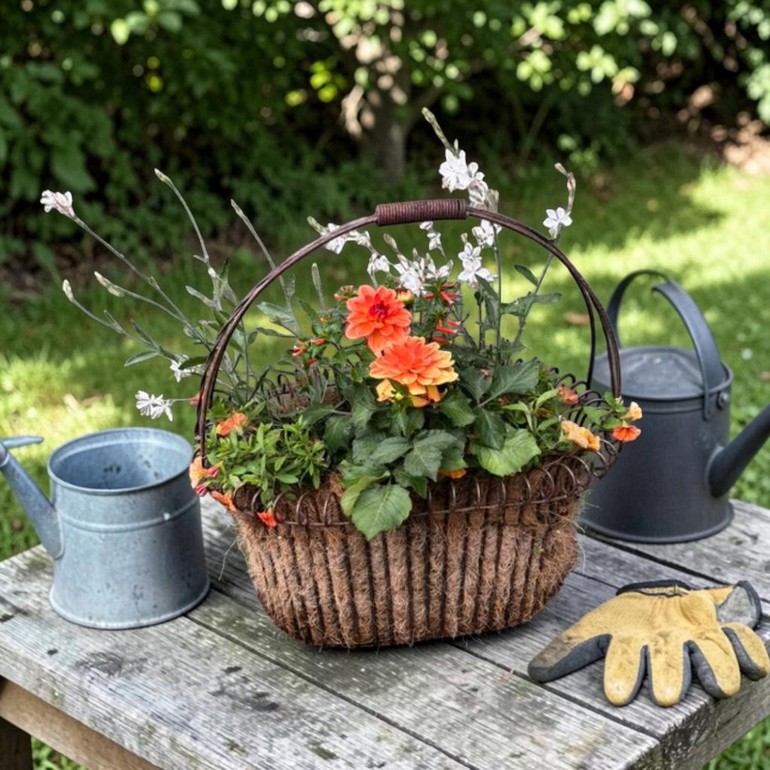 Metal High Heel Planter – Rustic Farmhouse Garden Decor, Weathered Steel Succulent Pot