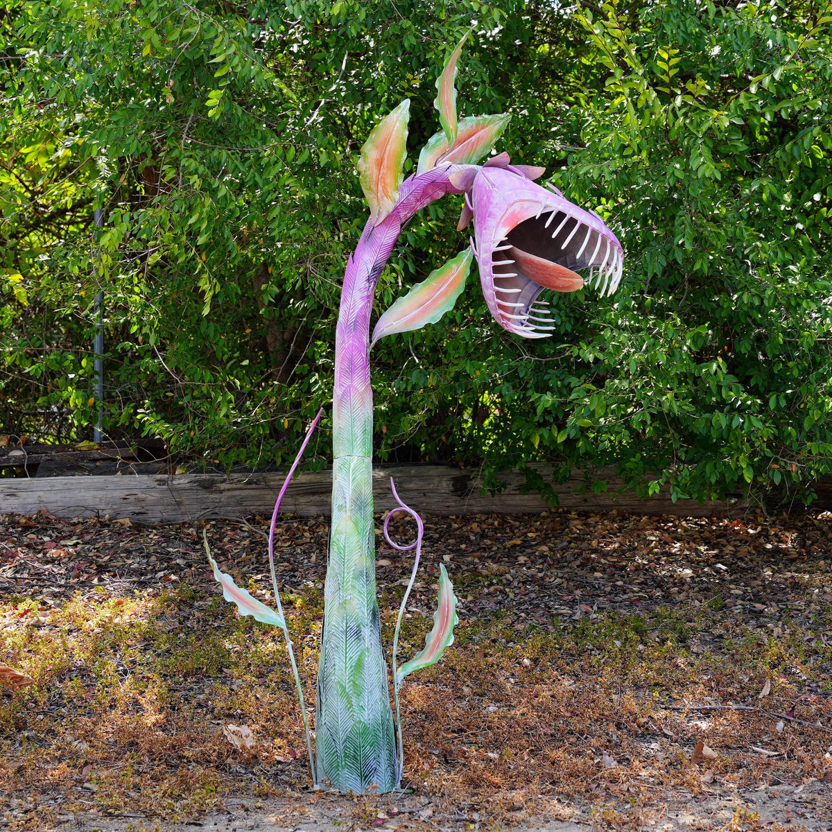 Large Metal Venus Flytrap Garden Sculpture