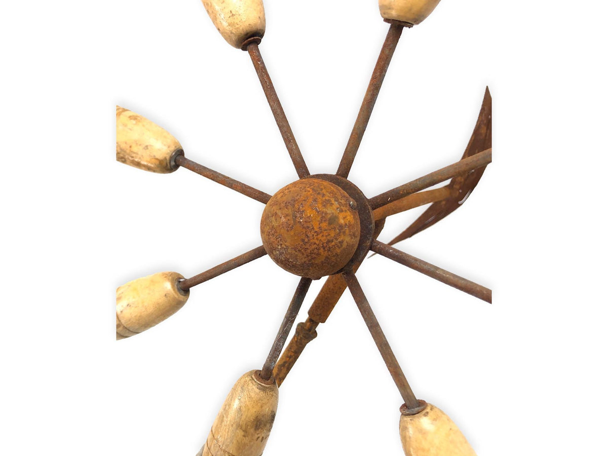 Rustic Dragonfly Shovel Wind Spinner, Metal Garden Windmill, Gardener Gift, Outdoor Yard Decor