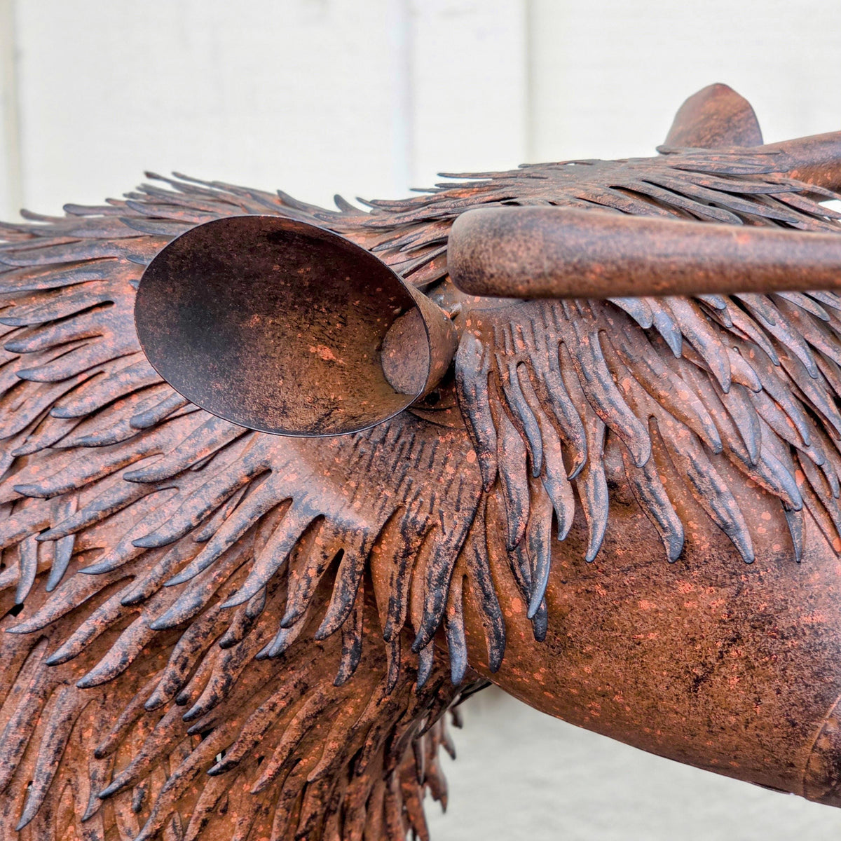 Medium Metal Garden Highland Cow