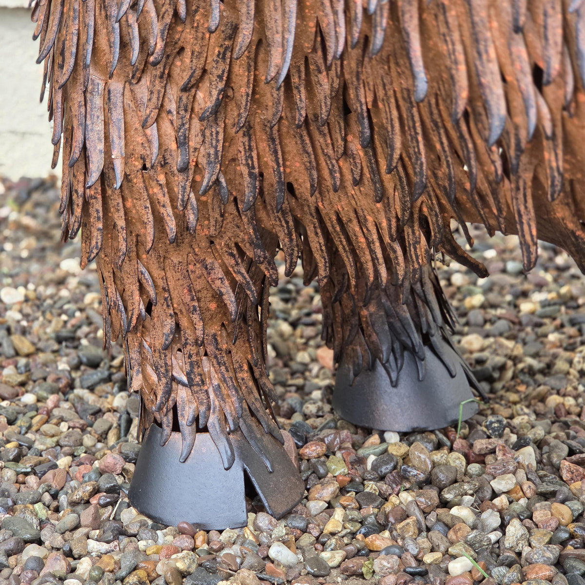 Medium Metal Garden Highland Cow