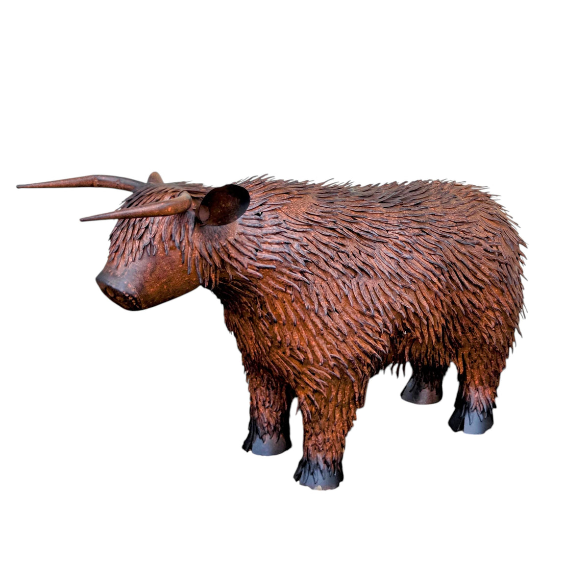 Medium Metal Garden Highland Cow