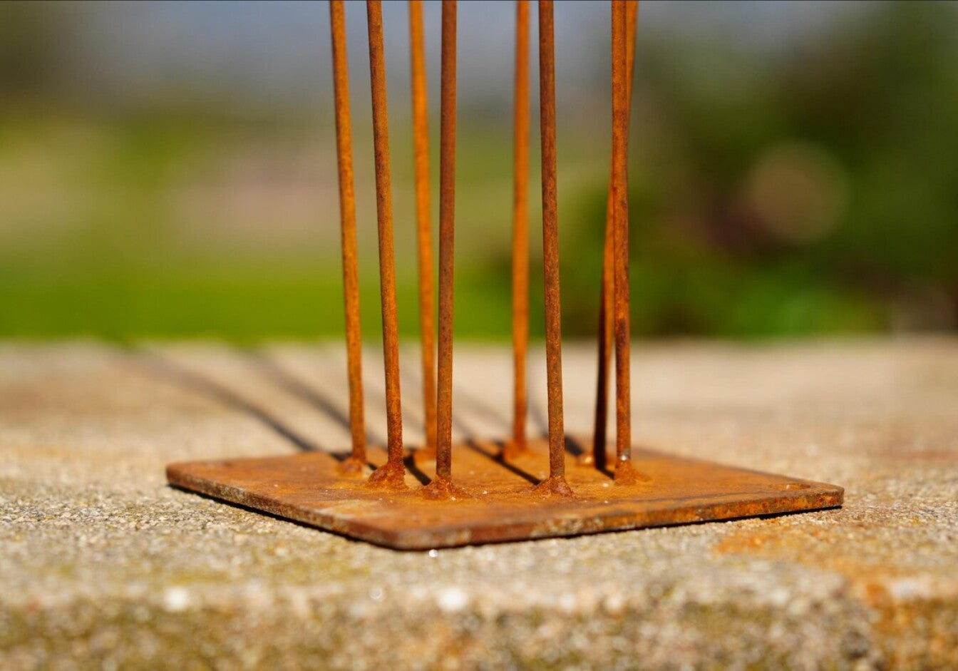 35" Tall Spinning Metal Kinetic Sculpture Wind-Activated Garden Art for Hypnot