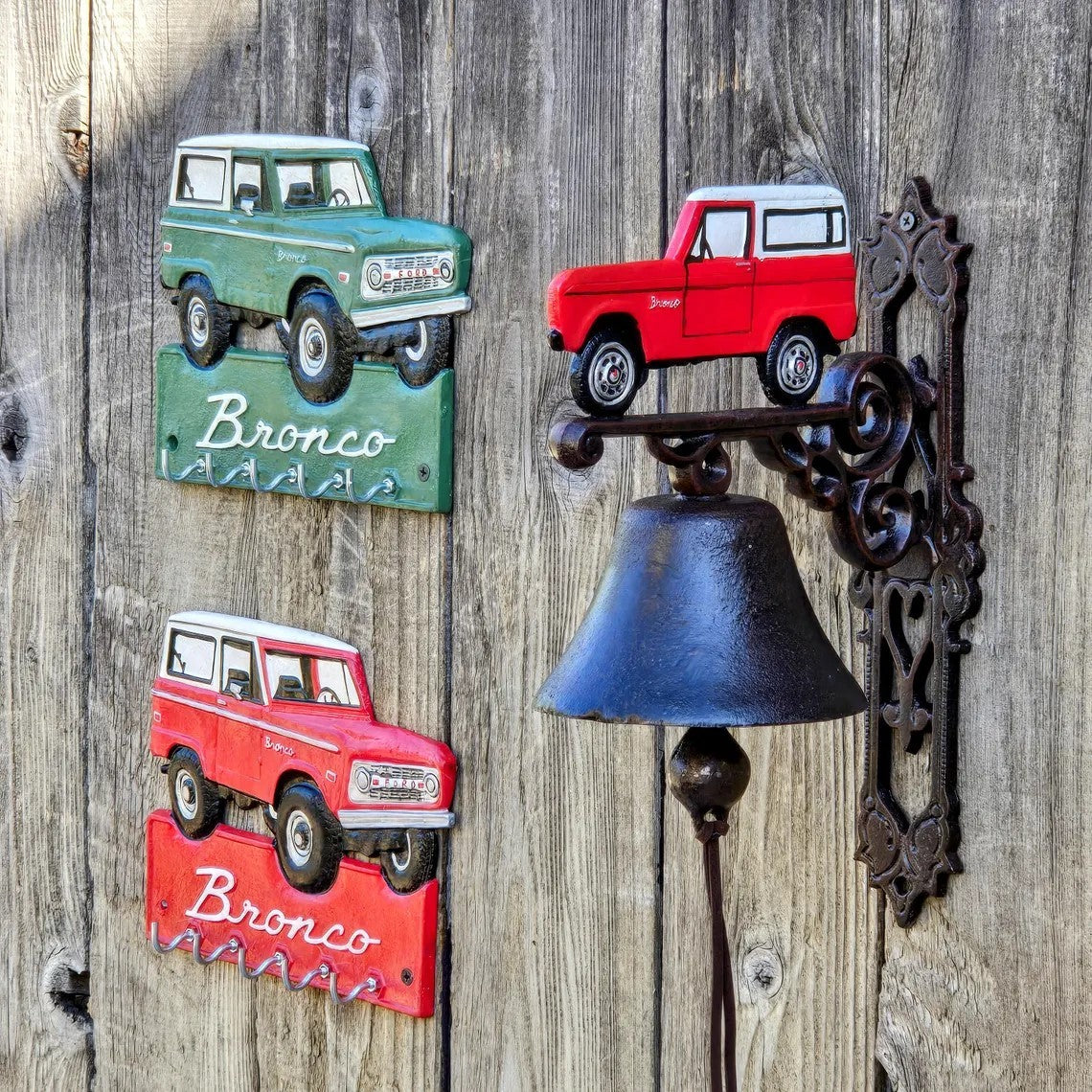 Ford Bronco 4x4 Cast Iron Door Bell - Garden Outdoor Bell